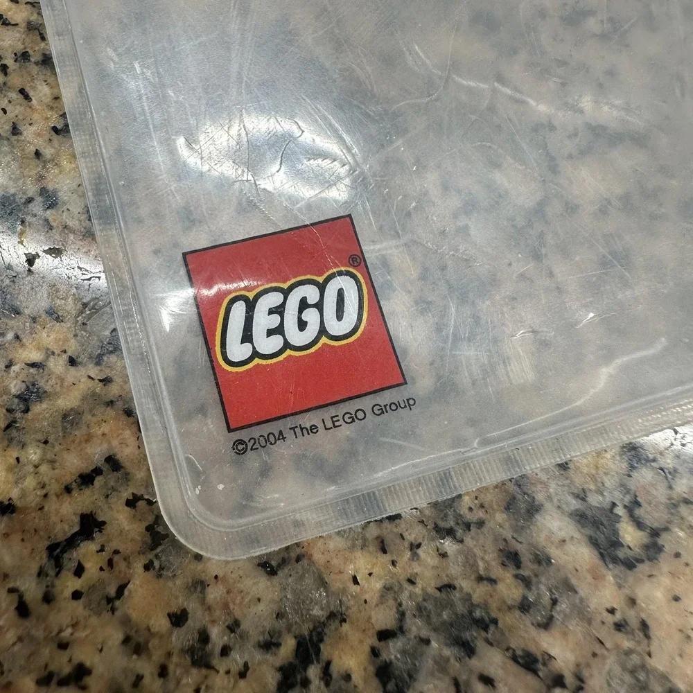 VTG Legoland Clear ID Badge Holder Neck Strap Lanyard Plastic Vintage 2004 Logo